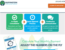 Tablet Screenshot of buffingtonmortgage.com
